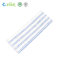 Serpillère plate en microfibre personnalisée pour nettoyage commercial, serpillière humide en microfibre, vente en gros