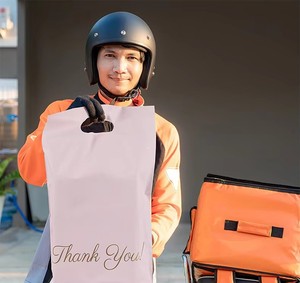 <span class=keywords><strong>Bolsas</strong></span> de Envío de Polietileno para Mensajería, Precio de Fábrica <span class=keywords><strong>2022</strong></span>, Impermeables, 100% Biodegradables, Personalizadas, con Asa - Product Image 3