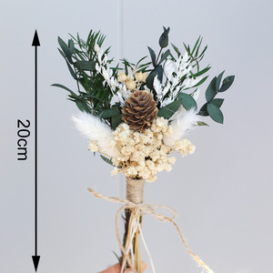 Bouquet de <span class=keywords><strong>fleurs</strong></span> séchées naturelles mélangées en gros, <span class=keywords><strong>fleurs</strong></span> de gypsophile violette et queues de lapin préservées pour la décoration bohème de la maison et des mariages - Product Image 6