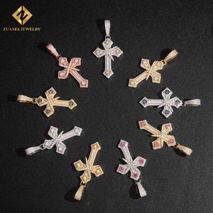 Nuevo Producto: Collar con Colgante de Cruz Estilo Hip Hop, Colgante de Moissanita VVS con Incrustaciones de Diamantes, Plata de Ley 925, Pasa el Test de Diamantes - Product Image 5