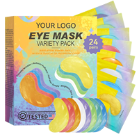 Masque pour les yeux en gel végétalien personnalisé en usine, enrichi en Vitamine C, Pépins de Raisin, Acide Hyaluronique, Rétinol, raffermissant et nourrissant pour peaux sèches, soin coréen