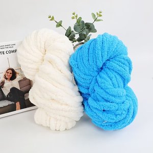 HENGYI bayi 20mm Vegan besar Jumbo tebal benang Chenille 100% poliester untuk merajut selimut Crochet