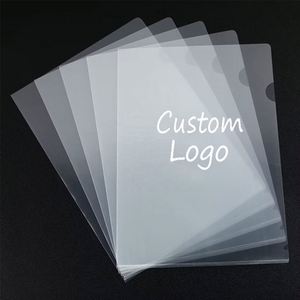 Carpeta de Bolsillo en Forma de L Personalizada A4 de PP con Logotipo Personalizado, Organizador de Documentos Transparente para Oficina, Artículos de Papelería, Regalos Promocionales - Product Image 1