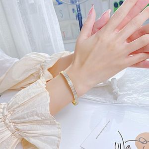 Bracelets tennis plaqués or avec cristaux de strass sertis en canal, style classique, bijoux unisexes, cadeau - Product Image 2