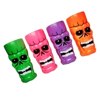 Gobelets réutilisables personnalisés en plastique PP écologique pour Halloween, avec isolation thermique de 12 à 24 heures, pour les fêtes