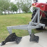 Charrue agricole robuste pour petites surfaces, à attelage 3 points, pour tracteur compact