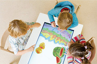 Table interactive ITATOUCH personnalisée 32"/43"/50"/65" 1080P 10 points capacitifs LCD LED Android pour l'éducation et l'animation