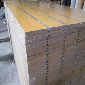 <span class=keywords><strong>Panneau</strong></span> de mur à latte en aluminium MDF à face en mélamine de 4x8 pieds-<span class=keywords><strong>Noir</strong></span> - Product Image 5