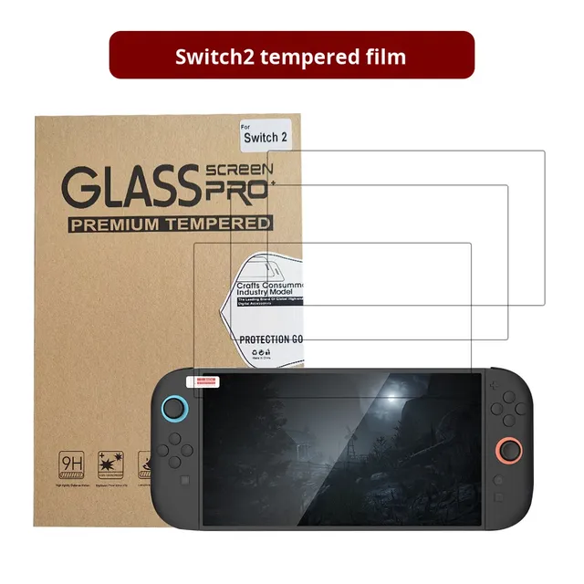 Switch 2 Screen Protector, Tempered Glass with Anti-Scratch, Custom Logo & Packaging, Bulk Order, B2B Supplier
