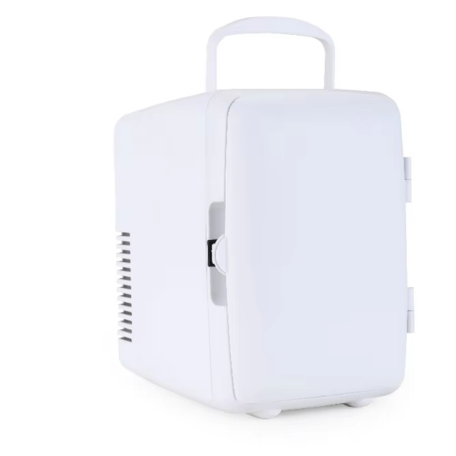 Mini Cute for Hotel AC and DC 4L Mini Beverage Fridge Beauty White Refrigerator Mini Fridge 220V