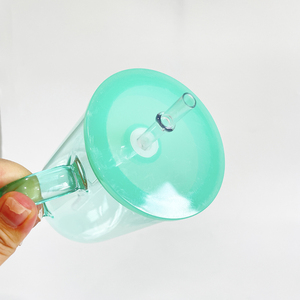 Tazas de vidrio de gelatina sublimables transparentes de 17oz de colores adecuadas para <span class=keywords><strong>taza</strong></span> de café de vidrio de gelatina transparente <span class=keywords><strong>sublimable</strong></span> de 17oz de vinilo con asa - Product Image 6