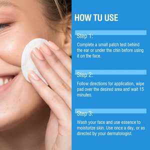 Tampons exfoliants doux et lisses pour le visage à l'acide salicylique-glycolique, personnalisés OEM/ODM, en <span class=keywords><strong>coton</strong></span> - Product Image 2