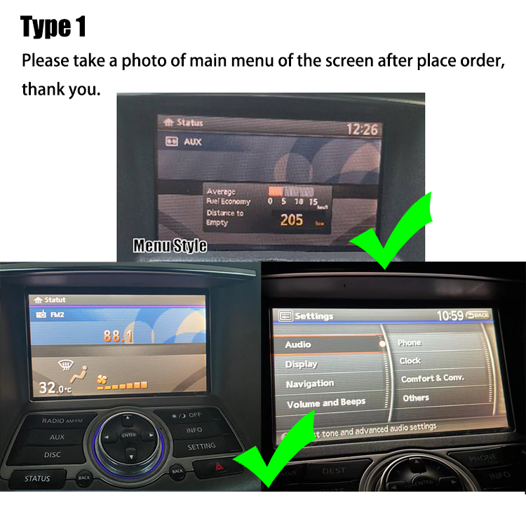 Pantalla original del coche (AZ-5107)