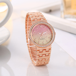 Orologi da <span class=keywords><strong>Donna</strong></span> <span class=keywords><strong>Rosa</strong></span> di Lusso con Quadrante Rotondo, Elegante <span class=keywords><strong>Orologio</strong></span> al Quarzo per Signore, Look Ghiacciato, Gioiello da Festa, Mini <span class=keywords><strong>Orologio</strong></span> da Polso Carino - Product Image 5