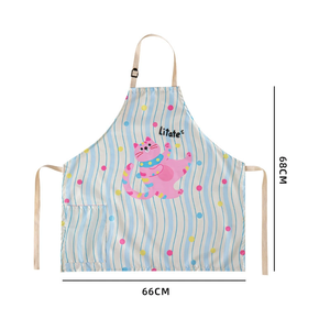 Delantal de cocina directo de fábrica, babero de estilo personalizado de tela de PVC impermeable - Product Image 3