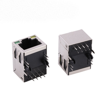 Poe 8p8c Rj45 magnético de red Jack transformador de RJ45 conector con magnético