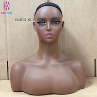 Maniquí de Cabeza a Precio Competitivo, Resistente y Hermoso, Maniquí Realista con Curvas Decorativas, Modelo Humano para Tienda
