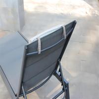 Chaise longue pliable en aluminium pour la plage, chaises de plage pliantes en tissu pour la piscine, nouveauté 2024