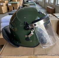 Casque de sécurité anti-impact avec visière, résistant aux coups de couteau, ignifuge, en PC, anti-émeute