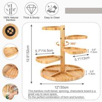 Fruit Snack Kaasplaat Multi-Layer Tray Cake Stand Dienblad Houten Serveerschalen Voor Aperitief Kaas En Snacks