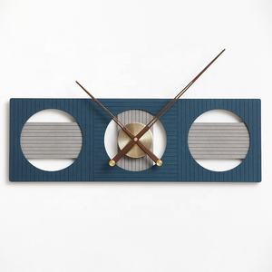 Dorsémetteur — horloge murale en bois façonnées, <span class=keywords><strong>Radio</strong></span> personnalisée, décor de maison, montres murales modernes en cuivre, à mains en noyer, Style nordique, Art - Product Image 2