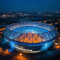 Cerchas de Acero Modernas y Personalizables de Alta Resistencia para Estadios, Arenas, Talleres, Salones y Espacios Exteriores - Estructuras de Techo Duraderas