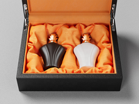 Cadeau d'anniversaire romantique personnalisé boîte à souvenirs en bois de noyer emballage de style haut de gamme boîte en bois boîte à parfum en bois de luxe