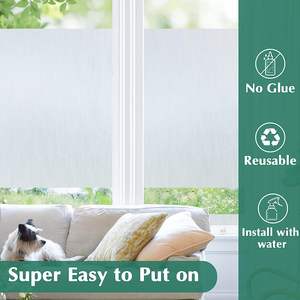 Gani Matte Pure Window Privacy Film Matglas Ondoorzichtige Zon Blokkering Voor Zelfklevende Vinylsticals Voor Badkamerdecoratie - Product Image 2