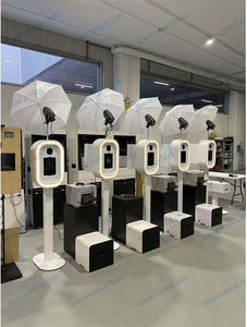 Kiosque photo portable Salsa2 ovale facile à assembler, machine photobooth DSLR iPad avec un corps extrêmement léger pour la location de mariage - Product Image 6