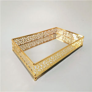 Plateau à gâteau Pafu Eid Mubarak pour la <span class=keywords><strong>table</strong></span> à manger à la maison, plateau à nourriture créatif, plat, plateau en métal, décoration du Ramadan - Product Image 2