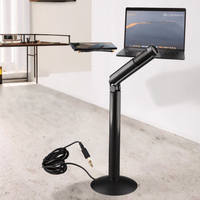 Microphone à condensateur de bureau pour PC - Microphone omnidirectionnel filaire léger et portable pour jeux et conférences informatiques