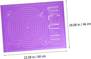 Tapis de cuisson en silicone extra large 45x60cm pour pétrir la pâte à pizza, antiadhésif, outils de cuisine, vente en gros - Product Image 4