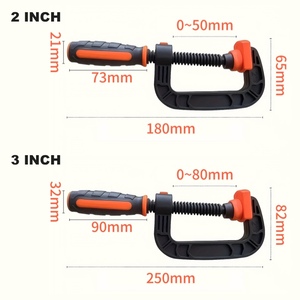 Woodworking Fixed <b>Clamp</b> <b>C</b>-type <b>Clamp</b> G-type <b>Clamp</b> Nylon <b>Clamp</b> Tool Universal <b>Clamp</b> - Product Image 2