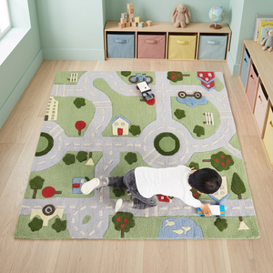 Tapis de luxe fait main en laine, tufté à la main, doux, pour la décoration intérieure et la chambre d'enfant, en promotion au meilleur prix - Product Image 2