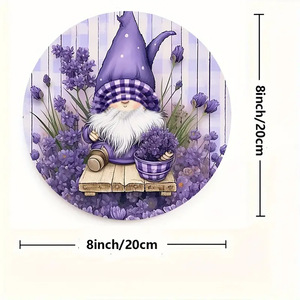 Segno decorativo appeso lavanda primavera gnomo in legno appeso segno <span class=keywords><strong>estivo</strong></span> fattoria anteriore in legno decorativo in legno appeso segno - Product Image 6