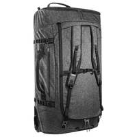 Sac de voyage à roulettes convertible en nylon gris chiné durable, grande capacité, multifonctionnel, sac à dos à roulettes