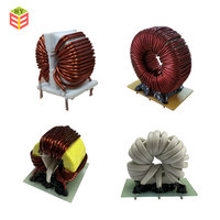 Transformateur de puissance sans fil en fil de cuivre 1.4MH Inductance 9V Bobine enfichable Anneau magnétique Mode commun Flyback Toply 24V/36V 50Hz