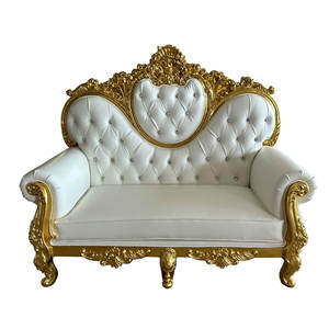 Meubles d'hôtel de luxe <span class=keywords><strong>royal</strong></span> Design européen 2 places dossier haut résine artisanat inclinable accoudoir événements festifs mariages vie - Product Image 5