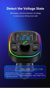 Reproductor <span class=keywords><strong>MP3</strong></span> Portátil para Auto G47 con Placa Decodificadora 5.0, Carga Rápida Dual USB C, Transmisor FM Manos Libres Multifuncional - Product Image 4