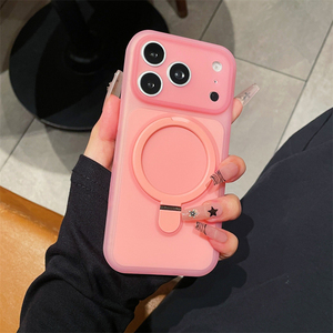 เคสโทรศัพท์ซิลิโคนเหลวแบบเจลลี่สีสันตามเทรนด์ พร้อมที่ยึดแม่เหล็ก ป้องกันรอยขีดข่วน ผิวสัมผัสนุ่มนวล สำหรับ iPhone 15 16 17 pro max - Product Image 4