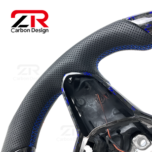 พวงมาลัยคาร์บอนไฟเบอร์ LED สำหรับรถยนต์ Volkswagen VW MK8 <span class=keywords><strong>Golf</strong></span> 8 Passat Touareg <span class=keywords><strong>Golf</strong></span> GTI GTS <span class=keywords><strong>R</strong></span> <span class=keywords><strong>Line</strong></span> <span class=keywords><strong>Scirocco</strong></span> D4 Tera T-ROC - Product Image 2