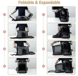 Free Sample <b>Cat</b> <b>Backpack</b> Expandable Pet <b>Carrier</b> <b>Backpack</b> for Small <b>Cats</b> and Dogs Foldable Pet <b>Carrier</b> <b>Backpack</b> Bag - Product Image 4