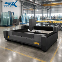 Machine automatique de traitement, de polissage, de façonnage, de perçage et de meulage de miroirs en verre CNC de forme ronde et ovale