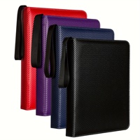 MIO 900 Manchons de reliure à cartes à glissière en cuir PU pour reliure de cartes de visite avec poches 5 en 40mm d'épaisseur