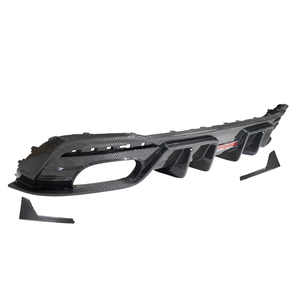 Lèvre de diffuseur arrière en fibre de carbone sèche pour Audi A4 <span class=keywords><strong>S4</strong></span> B9 Pa <span class=keywords><strong>2021</strong></span> + - Product Image 2