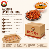 160g d'arachides salées originales prêtes à consommer, emballage en bol, fabrication OEM