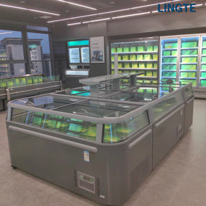 Congélateurs et réfrigérateurs à porte coulissante à ouverture supérieure, équipement de réfrigération intelligent sans givre pour supermarchés et boucheries - Product Image 3