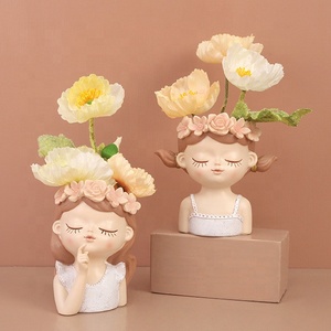 4 styles Nordic Cartoon Fairy Resin Tabletop Creative Horticulture Bonsai Succulent Green Plant Container Flower Pot à vendre - Product Image 5