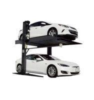 Système de levage de stationnement de voiture inclinable à 2 niveaux Stacker à deux colonnes avec ascenseur de voiture à 2 poteaux utilisé pour la vente
