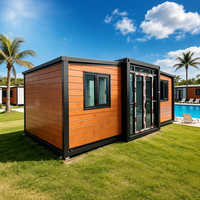 Expédition immédiate : Maison conteneur extensible 10 pieds/20 pieds, entièrement meublée, appartement moderne pour projets de logement rapide